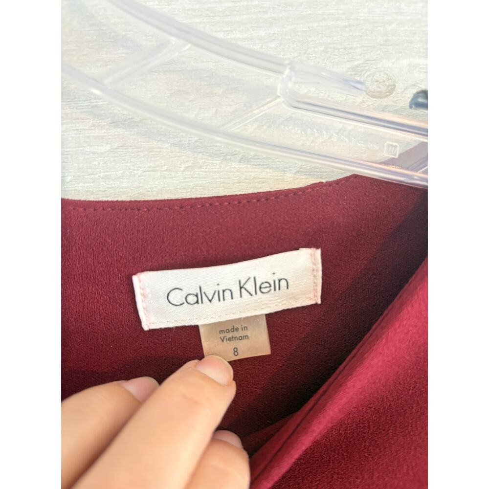 Calvin Klein Peplum Sheath Dress sz 8 - Picture 4 of 9